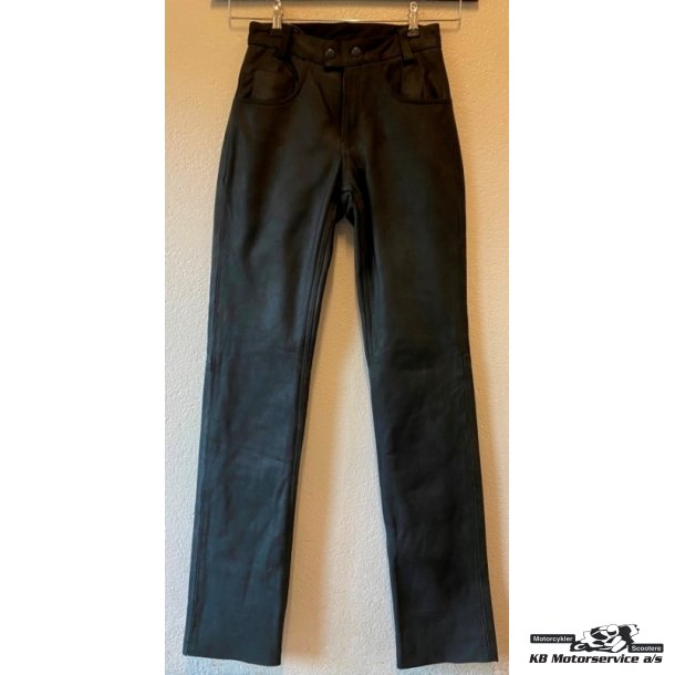 Lder Jeans sort. Lady. Mat