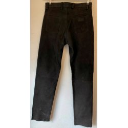 Lder Jeans sort Nubuck. Herre