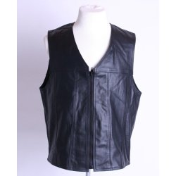 Ldervest sort. Kan udvides.