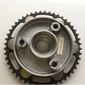 Hjulnav med tandhjul 48 tnderMZ ETZ125, ETZ150, ES125, ES150, ETS125, ETS150, TS125, TS150.