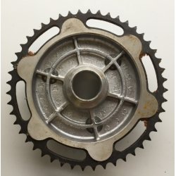 Hjulnav med tandhjul 48 tnderMZ ETZ125, ETZ150, ES125, ES150, ETS125, ETS150, TS125, TS150.