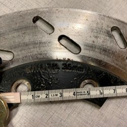 Brugt bremseskive, Flad. MZ