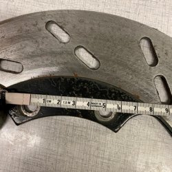 Brugt bremseskive, Flad. MZ