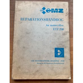 MZ ETZ250 Reparationsh�ndbog p� dansk.