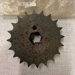 Fortandhjul 20T 