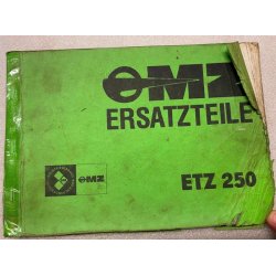 MZ ETZ250 Reservedelsbog p Tysk
