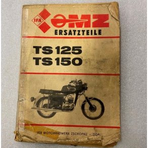 MZ TS125/TS150 Reservedelsbog p Tysk