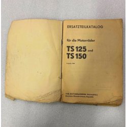 MZ TS125/TS150 Reservedelsbog p Tysk