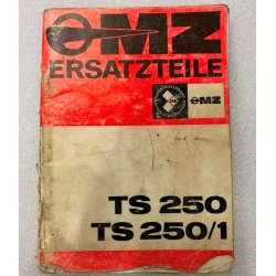 MZ TS250/TS250/1 Reservedelsbog p Tysk