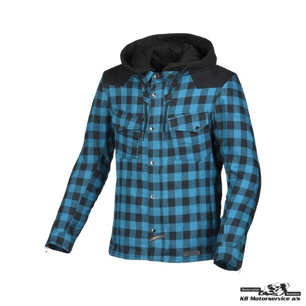 Macna Inland Hoodie med Kevlar bl/sort
