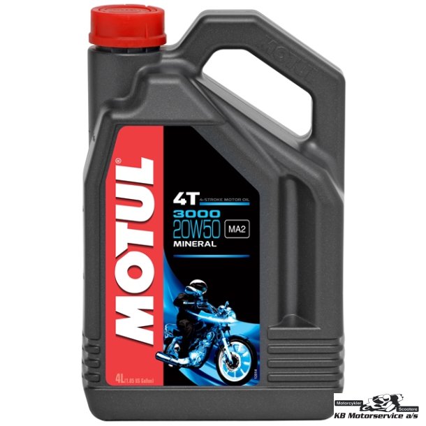 Motul 3000 20W50 motorolie mineralsk 4 liter