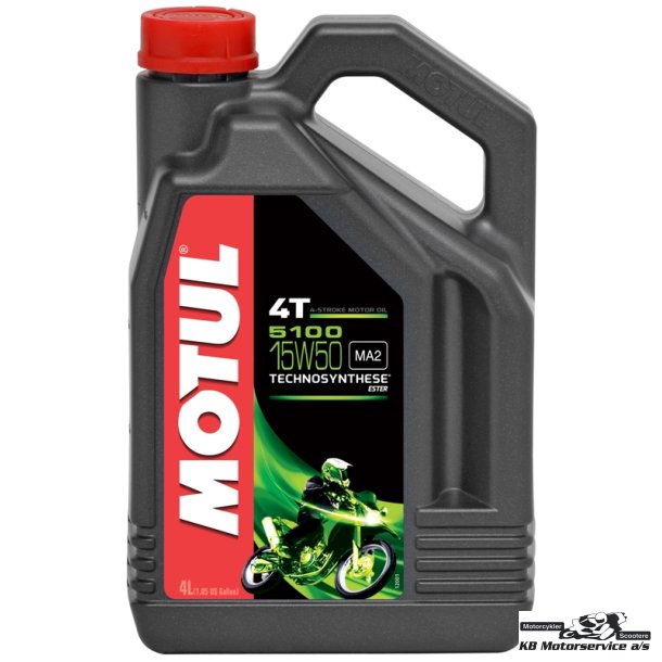 Motul 5100 15W50 motorolie delsyntetisk 4 liter