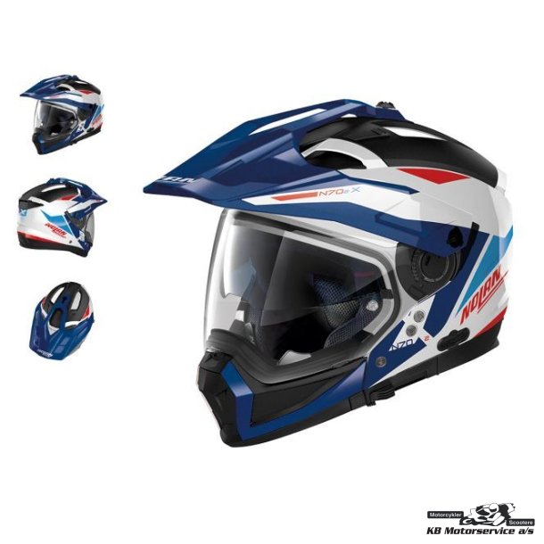Nolan N70-2X Stunner Metal White 26