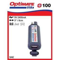 Optimate12V USB Ladestik 2400mAh