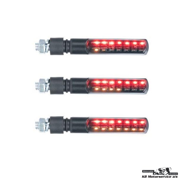 Oxford Nightslider led blinklys med baglys og bremselys.