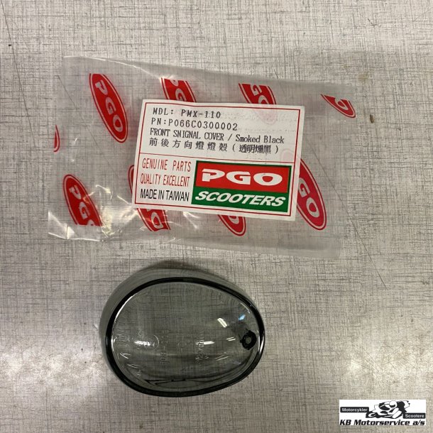 PGO Blinklygteglas oval r�g