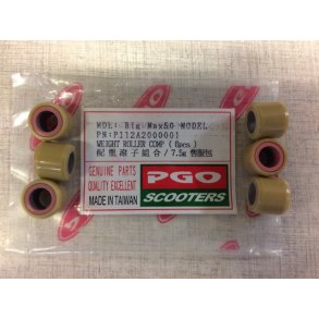 Variatorruller PGO 30/45km 6 stk   7,5gr. 