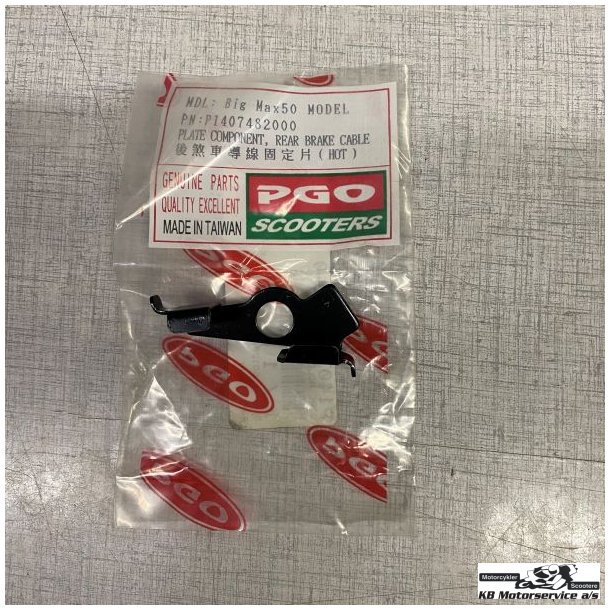 PGO Holder til bagbremsekabel