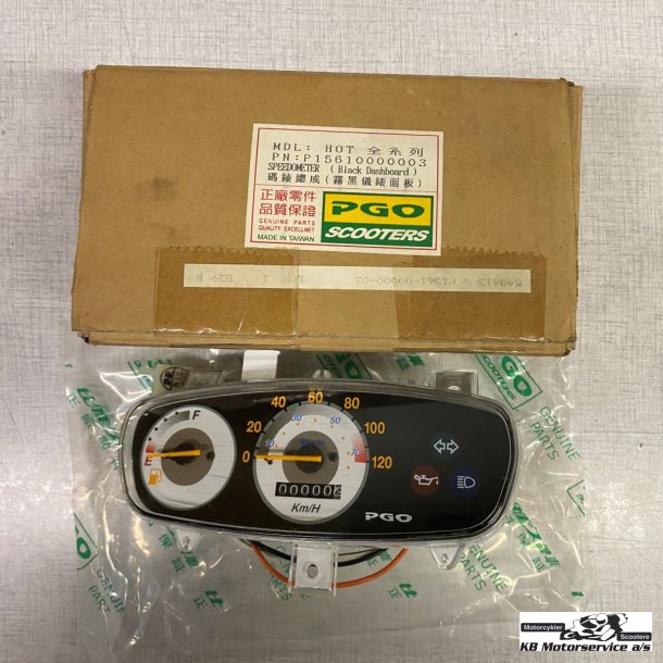 Pgo Speedometer komplet Hot 50 Sort baggrund