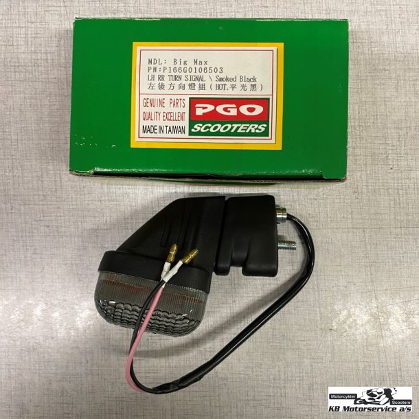 Pgo Venstre bag blinklys. �ldre modeller. R�gfarvet