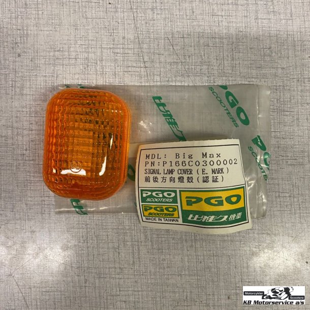 PGO Blinklysglas orange