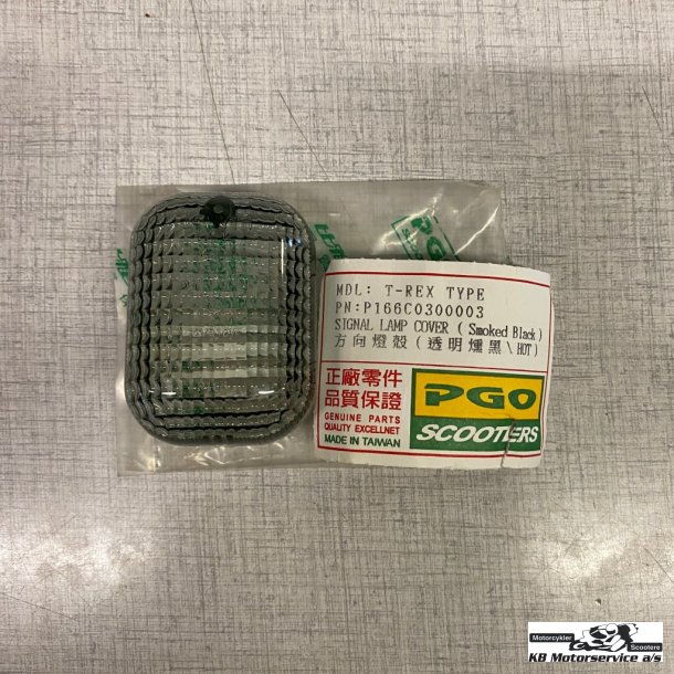 PGO Blinklygteglas klart