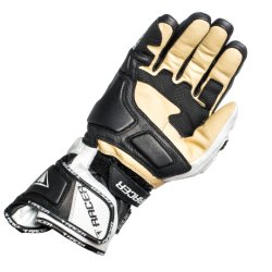 Racer Multitop 2 lder handske. Vandtt sort/hvid