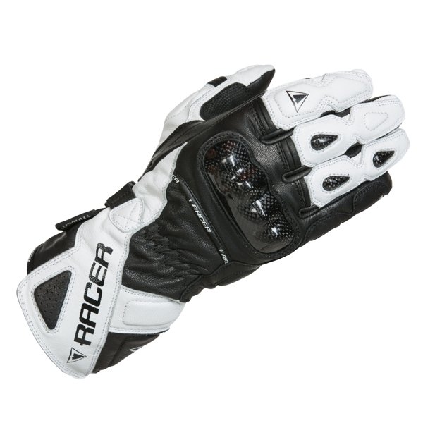 over Overdreven uafhængigt Racer Multitop 2 læder handske. Vandtæt sort/hvid - Udstyr til person - KB  Motorservice A/S