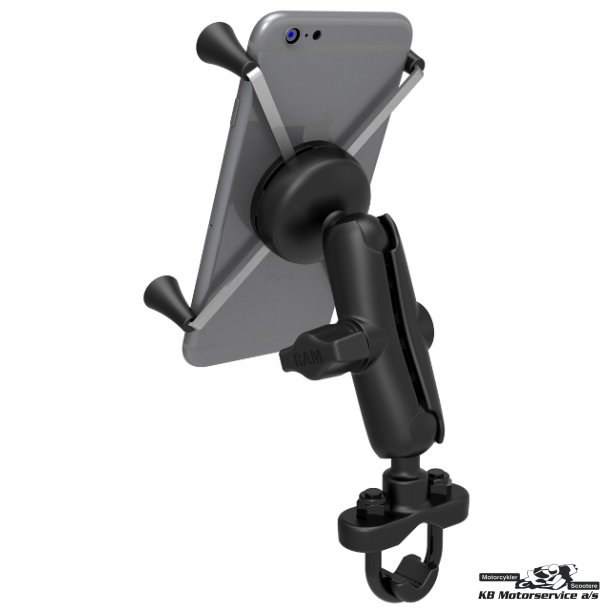 Mounts X-Grip Large KIT med beslag. til mobil og GPS - Udstyr MC - Motorservice A/S