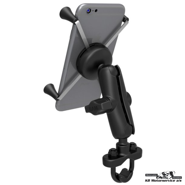 Ram Mounts X-Grip Small KIT med U-bolt beslag. Holder til mobil og GPS