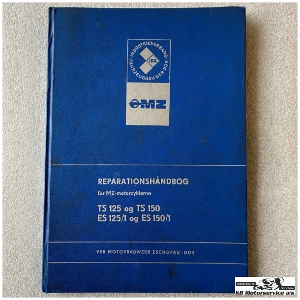 MZ reparationshndbog for MZ TS og ES 125 og 150 modeller p dansk
