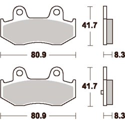 SBS 174MS Bremseklodser