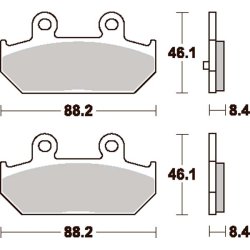 SBS 182MS Bremseklodser