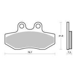 SBS 186HF Bremseklodser