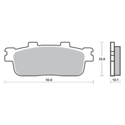 SBS 201MS Bremseklodser