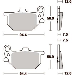 SBS 528HF Bremseklodser