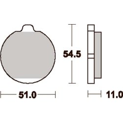 SBS 530HF Bremseklodser