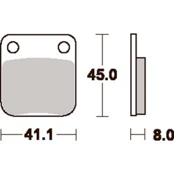 SBS 536HF Bremseklodser