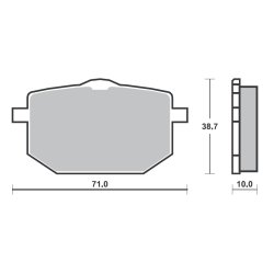 SBS 597LF Bremseklodser