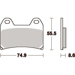 SBS 706HS Bremseklodser