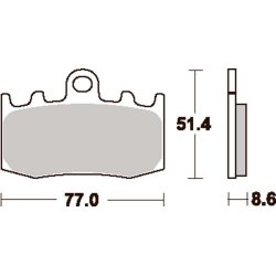 SBS 796HS Bremseklodser