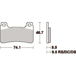 SBS 809HS Bremseklodser
