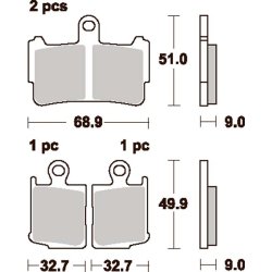 SBS 869HS Bremseklodser