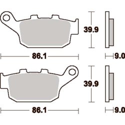 SBS 881LS Bremseklodser