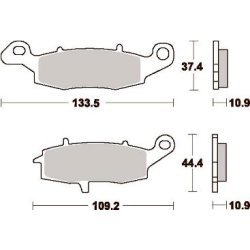 SBS 886LS Bremseklodser