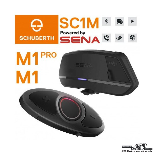 Sena SC1M Bluetooth samtaleanlg. Schuberth M1
