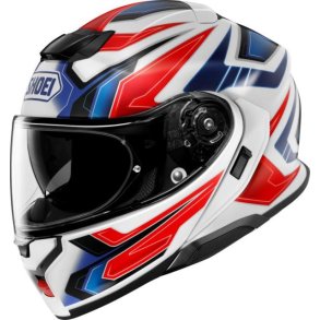 Shoei Neotec3 Anthem TC-10 Hvid/rd/bl