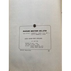 Suzuki GS400B reservedelsbog