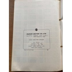 Suzuki GS400C reservedelsbog