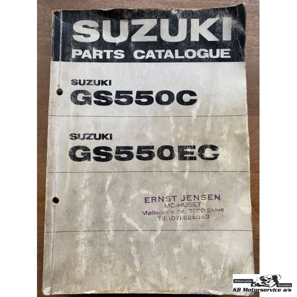 Suzuki GS550C, GS550EC reservedelsbog